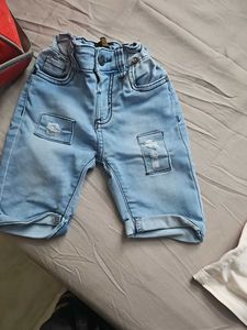 Baby Blue Denim Shorts