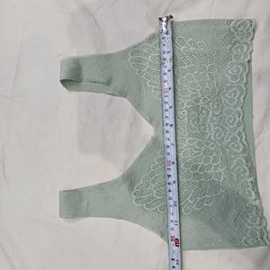 Comfortable🪔 Light Green Lace Bra
