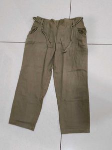 Light Brown. Cropped Pants