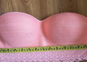 Strapless Lace Bras - Pink &amp; Grey Set