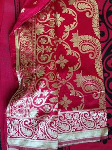 37.Vibrant Pink Saree with Embellishments