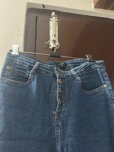 Wide Leg Denim Jeans