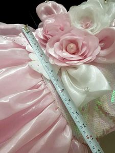 Elegant Pink Flower Girl Dress