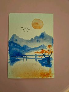 handmade watercolor painting