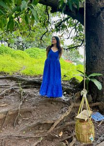 Vibrant Blue Maxi Dress