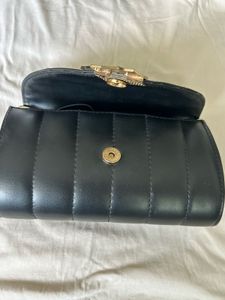 Chic Quilted Black Clutch Bag