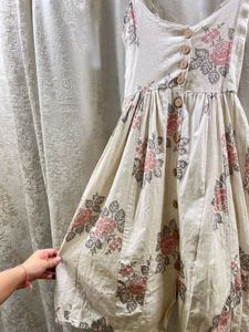 Boho Floral Button-Up Sundress