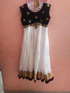 White Anarkali Dress new