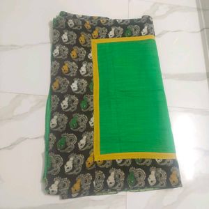 kalamkari cotton Saree with blouse