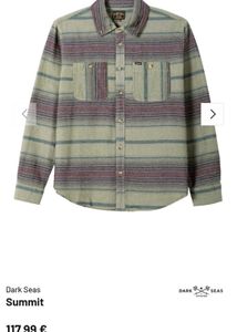 Dark Seas Summit Striped Flannel Shirt