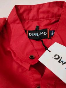 Men's Red Kurta Shirt