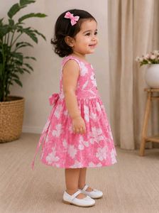 Adorable Pink Floral Dress for Baby Girl