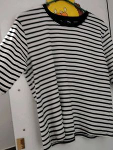 Black and White Striped T-Shirt