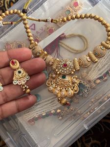 Exquisite Ethnic Necklace and Earring Set