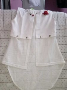 White Sleeveless Mini Dress