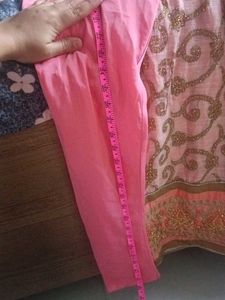 Embroidered Pink Kurta