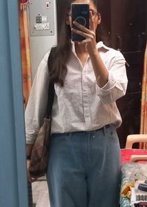 Striped Button-Up Shirt