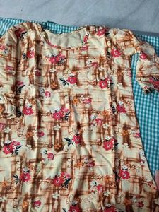 Floral Print Kurta XL