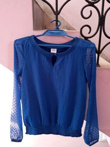 Blue vero moda top