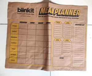6 Blinkit Paper Bags