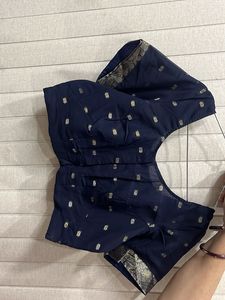 Elegant Navy Blue Blouse