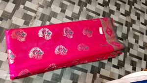 Rani Pink Banarasi Silk Saree