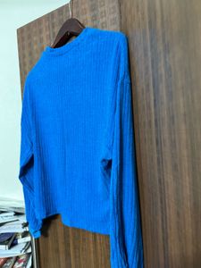 Blue Drop shoulder Top  💙