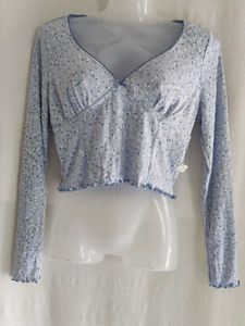 primark Cute Floral Print Long Sleeve Top