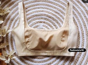 Raw silk blouse padded