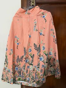 Peach Floral Print coord Set