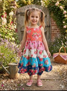 Tiered Floral Maxi Dress