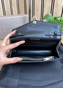 Bvlgari Black Serpenti Shoulder Bag