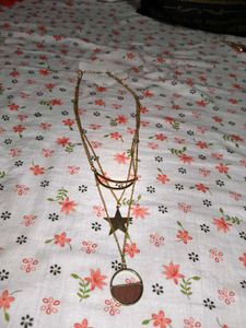 Layered Star and Circle Necklace