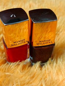 Pack Of 2 Manish Malhotra Lacquer(Nail Polish)