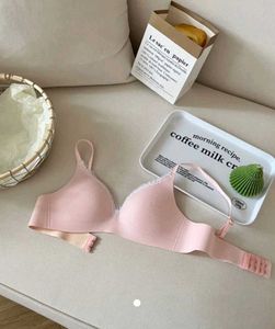 Comfortable Pink Ribbed Bra