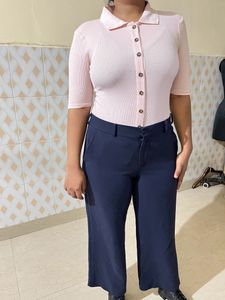 Pink Ribbed Top
