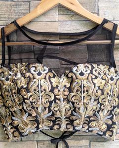 Embroidered Net Blouse