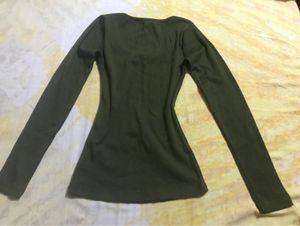 Olive green top