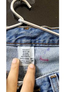 Light Wash Denim Jorts