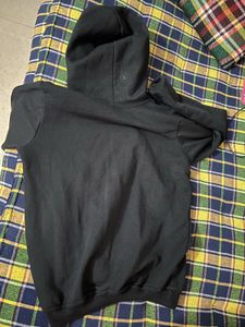 Black Graphic Print Hoodie