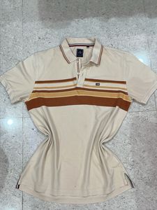 Arrow sports striped collar Polo T-shirt