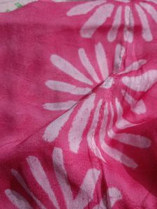 Pink Floral saree