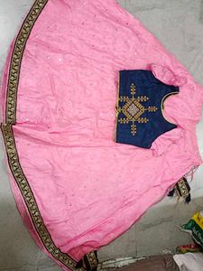 Pink Lehenga Choli Set for 11,12 year