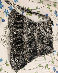 Boho Print Wrap Skirt
