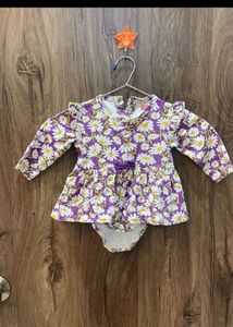 Floral Baby Bodysuit Dress