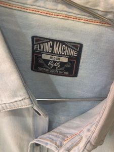Flying Machine Light Wash Denim Shirt