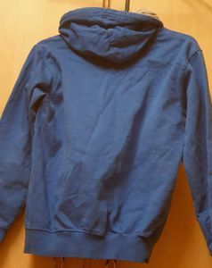 Blue Graphic Print Hoodie