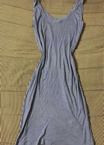 Blue Sleeveless Midi Dress