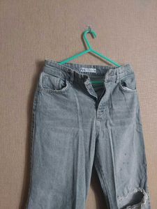 Ripped Knee Denim Jeans