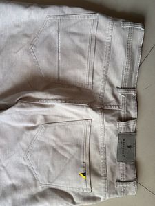 Men's Light Beige Casual Trousers